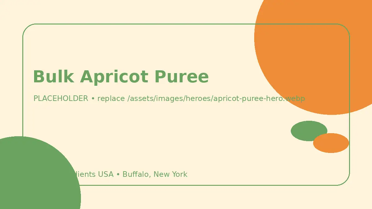 Bulk Apricot Puree hero image placeholder