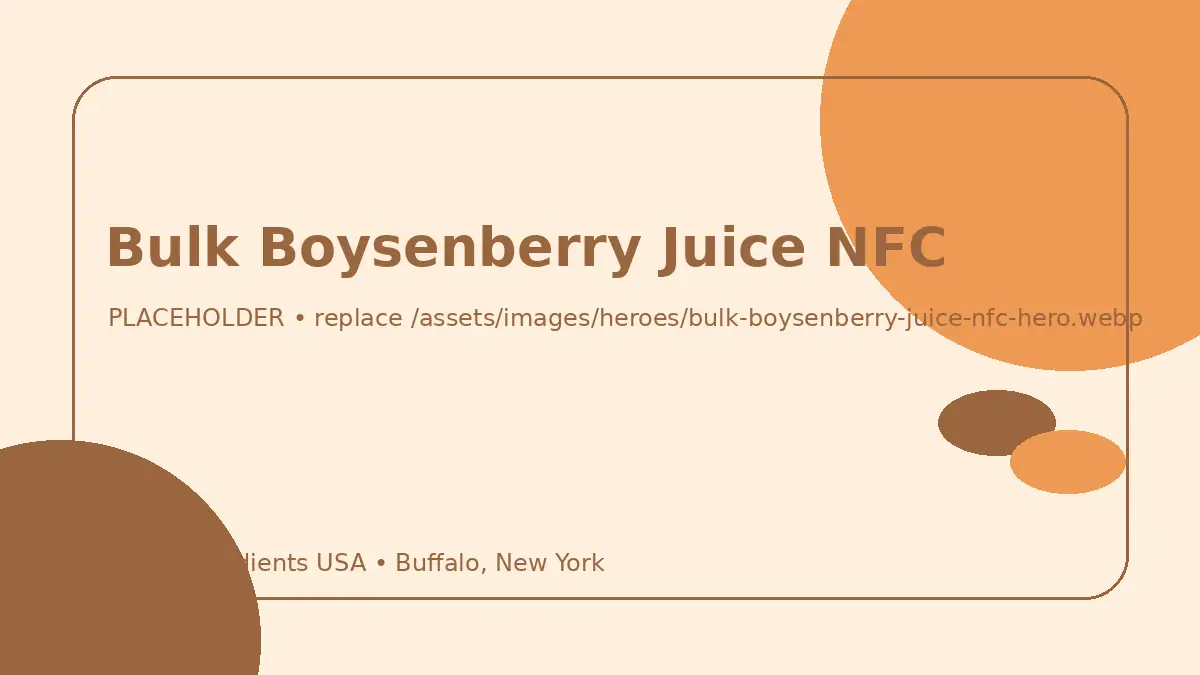 Bulk Boysenberry Juice NFC hero image placeholder