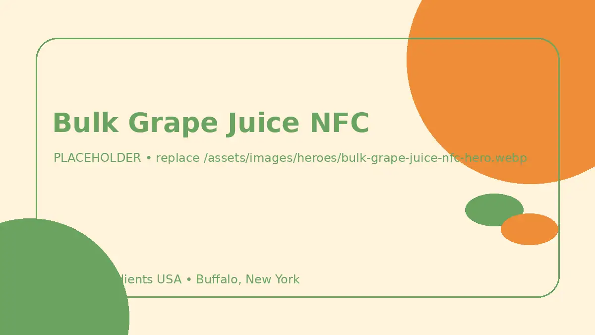 Bulk Grape Juice NFC hero image placeholder