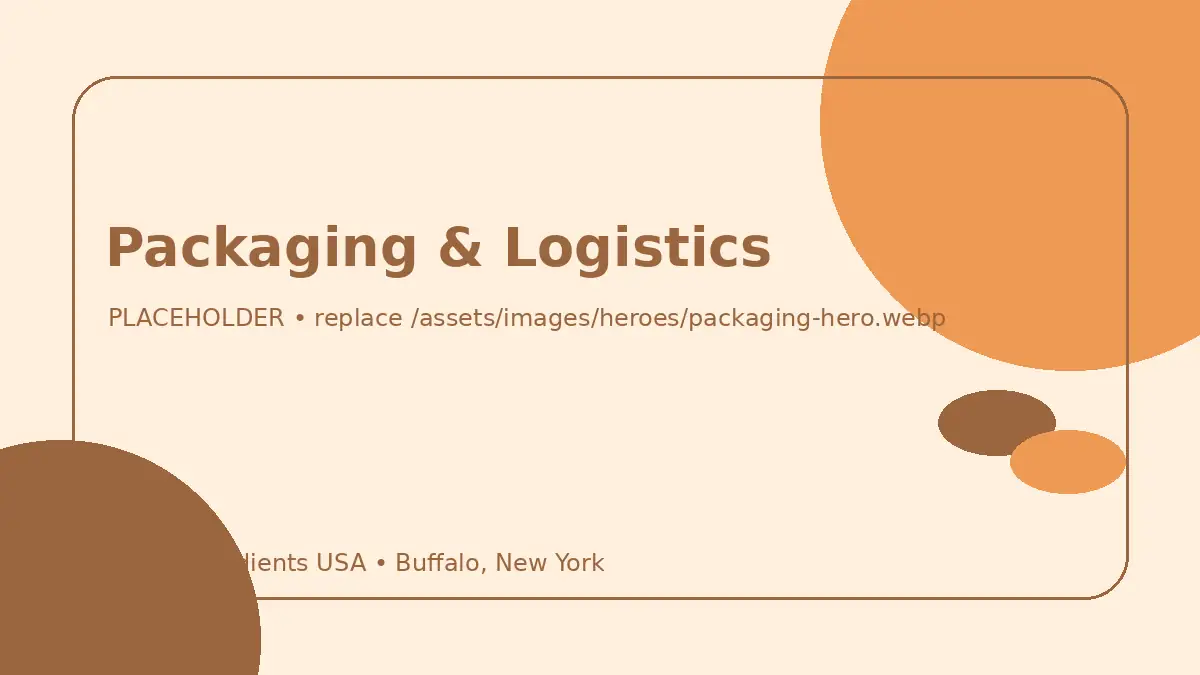 Packaging and logistics for bulk food ingredients